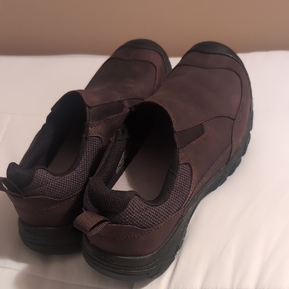 Keen Men's Slip-On Loafers in Dark Brown